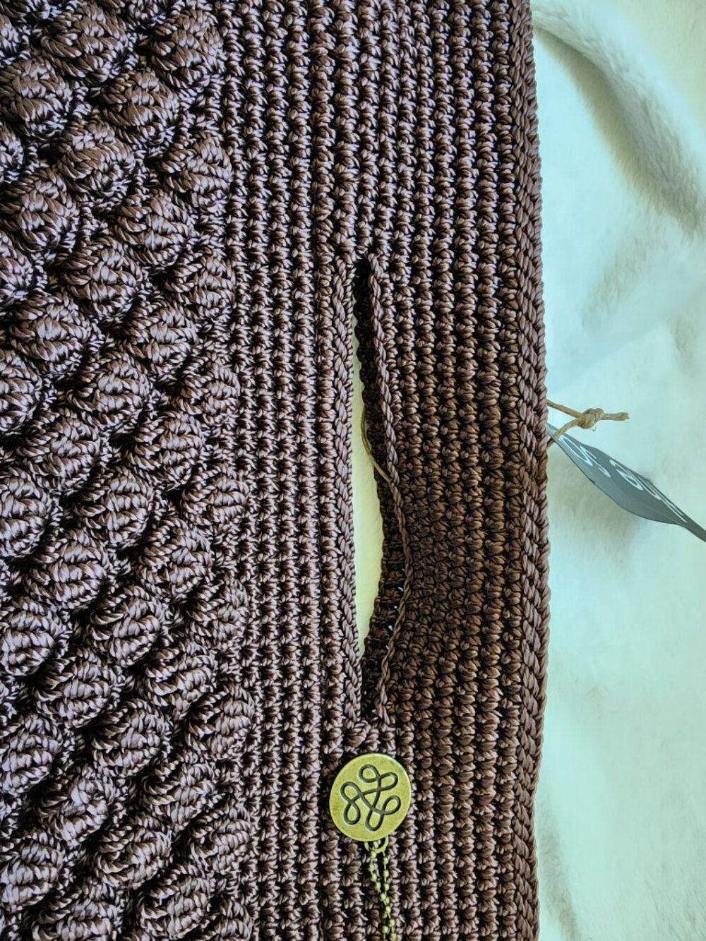 The Sak Brown Crochet Crossbody Bag - Picture 7 of 7
